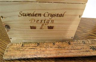VTG SWEDEN PAIR SIGNED CRYSTAL 2